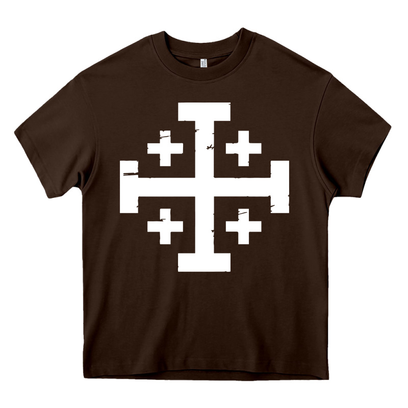 Crusader Cross Of Jerusalem Heavy Core Tee by linhVisuals | Teevron