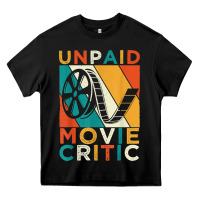 Black unpaid movie critic shirt film cinema motion picture fan t shirt Heavy Core Tee - linhVisuals