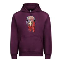 Mauve Wine gobble face Urban Hoodie - RanaPortraitStore