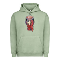 Pigment Oil Green gobble face Urban Hoodie - RanaPortraitStore