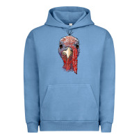 Pigment Pebble Blue gobble face Urban Hoodie - RanaPortraitStore