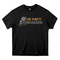 Black us navy seabees we build, we fight us navy sweatshirt Heavy Core Tee - linhVisuals
