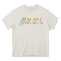 Cream us navy seabees we build, we fight us navy sweatshirt Heavy Core Tee - linhVisuals