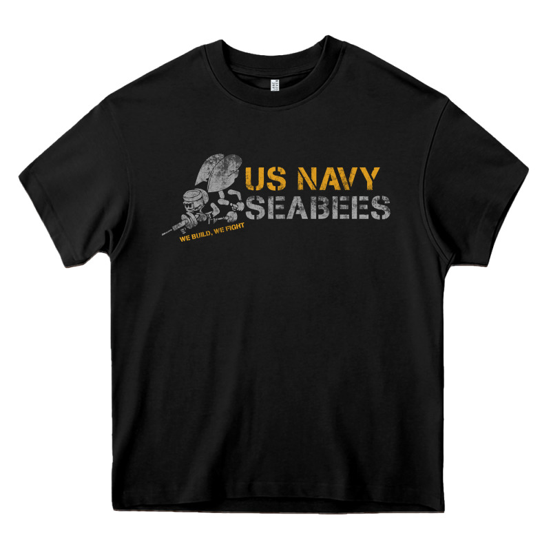 Us Navy Seabees We Build, We Fight Us Navy Sweatshirt Heavy Core Tee by linhVisuals | Teevron