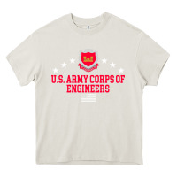Cream us army corps of engineers (usace) pullover hoodie Heavy Core Tee - linhVisuals