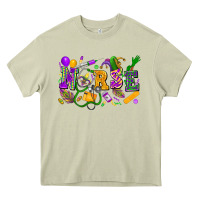 Mossy Nurse Mardi Gras Heavy Core Tee - FaDigitalArtStudio