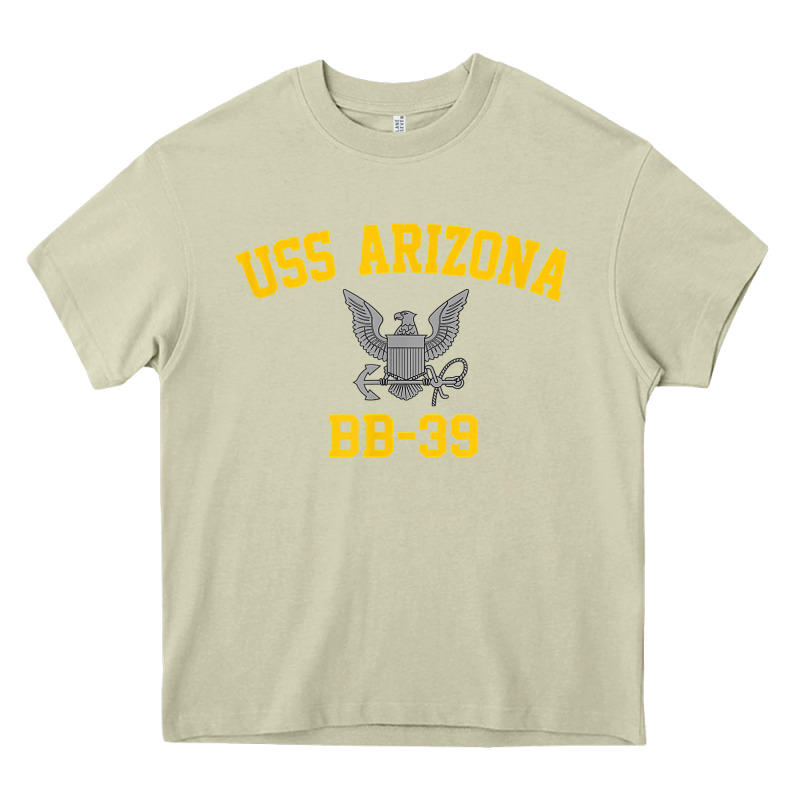 Uss Arizona Bb 39 Battleship T Shirt Heavy Core Tee by linhVisuals | Teevron