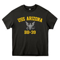 Asphalt uss arizona bb 39 battleship t shirt Heavy Core Tee - linhVisuals