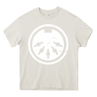 Cream distressed midi plug synthesizer Heavy Core Tee - linhVisuals
