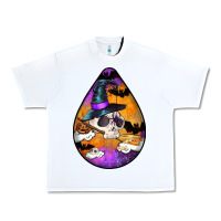 White Hallowen Teardrop Urban Heavy Tee - LillyAllenDesigns