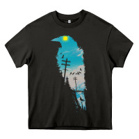 Asphalt raven t  shirt the raven t  shirt Heavy Core Tee - linhVisuals