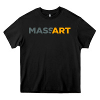 Black Massachusetts College of Art and Design Heavy Core Tee - linhVisuals