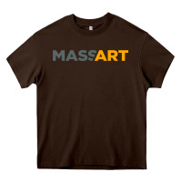Chocolate Brown Massachusetts College of Art and Design Heavy Core Tee - linhVisuals
