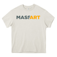 Cream Massachusetts College of Art and Design Heavy Core Tee - linhVisuals