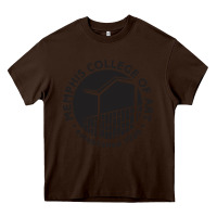 Chocolate Brown Memphis College of Art Heavy Core Tee - linhVisuals