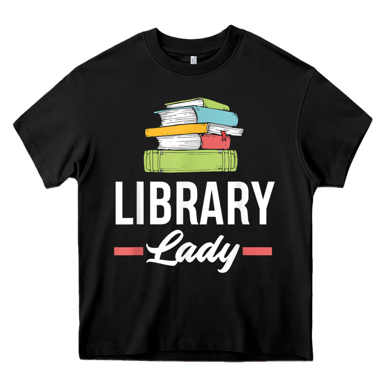 Womens Funny Library Lady Librarian Library Assistant T Shirt Heavy Core Tee by linhVisuals | Teevron