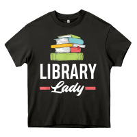 Asphalt womens funny library lady librarian library assistant t shirt Heavy Core Tee - linhVisuals