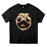 Black pug Heavy Core Tee - Jasminsmagicworld