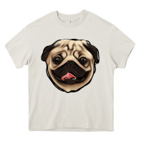Cream pug Heavy Core Tee - Jasminsmagicworld