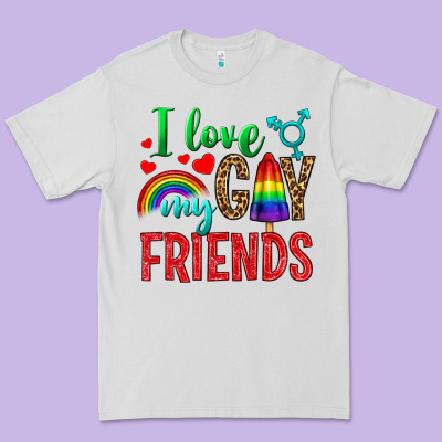 I Love My Gay Friends Premium Tee Designed By Bundleandbundleshop