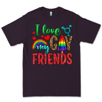 Plum I Love My Gay Friends Premium Tee - BundleAndBundleShop