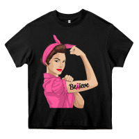 Black believe cancer awareness women gift Heavy Core Tee - linhVisuals