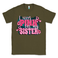 Army Green i wear pink for my sister Classic Tee - FaDigitalArtStudio