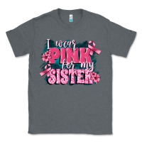 Charcoal Heather i wear pink for my sister Classic Tee - FaDigitalArtStudio