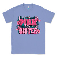 Colony Blue i wear pink for my sister Classic Tee - FaDigitalArtStudio