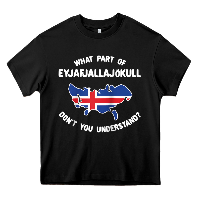 What Part Of Eyjafjallajökull Don't You Understand Raglan Baseball Te Heavy Core Tee by linhVisuals | Teevron