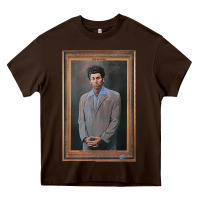 Chocolate Brown seinfeld the kramer portrait t shirt Heavy Core Tee - linhVisuals