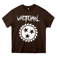 Chocolate Brown whitechapel dbfc t shirt Heavy Core Tee - linhVisuals