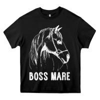 Black womens boss mare horseback riding equestrians men horse women gift v n Heavy Core Tee - linhVisuals
