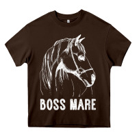 Chocolate Brown womens boss mare horseback riding equestrians men horse women gift v n Heavy Core Tee - linhVisuals