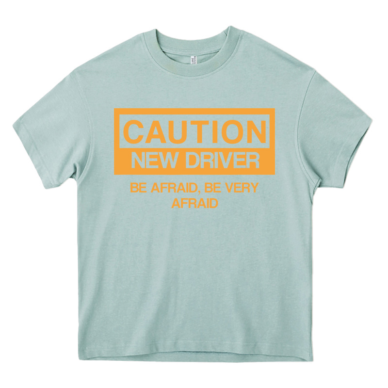 Caution New Student Driver Funny Heavy Core Tee by linhVisuals | Teevron