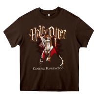 Chocolate Brown hairy otter [tb] Heavy Core Tee - linhVisuals