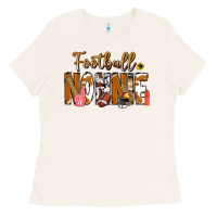 Bone football NONNiE Ladies Tee - CowhideDigitalArt