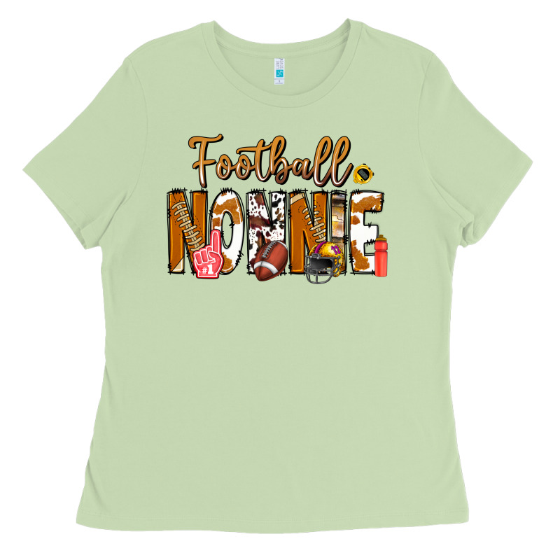 Football Nonnie Ladies Tee by CowhideDigitalArt | Teevron