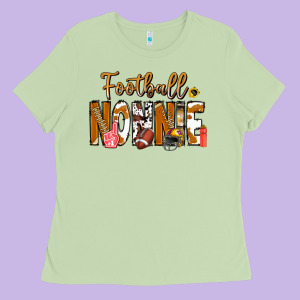 Football Nonnie Ladies Tee Designed By Cowhidedigitalart