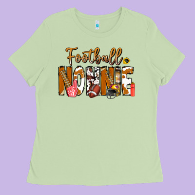 Football Nonnie Ladies Tee Designed By Cowhidedigitalart