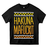 Black hakuna mafuckit [tb] Heavy Core Tee - linhVisuals