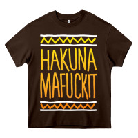 Chocolate Brown hakuna mafuckit [tb] Heavy Core Tee - linhVisuals