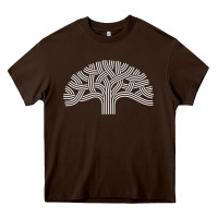 Chocolate Brown oakland california hoodie   oak tree Heavy Core Tee - linhVisuals