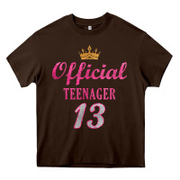 Official 13 Teenager Cute 13th Birthday Ideas For Girls T Shirt Heavy Core Tee | Teevron