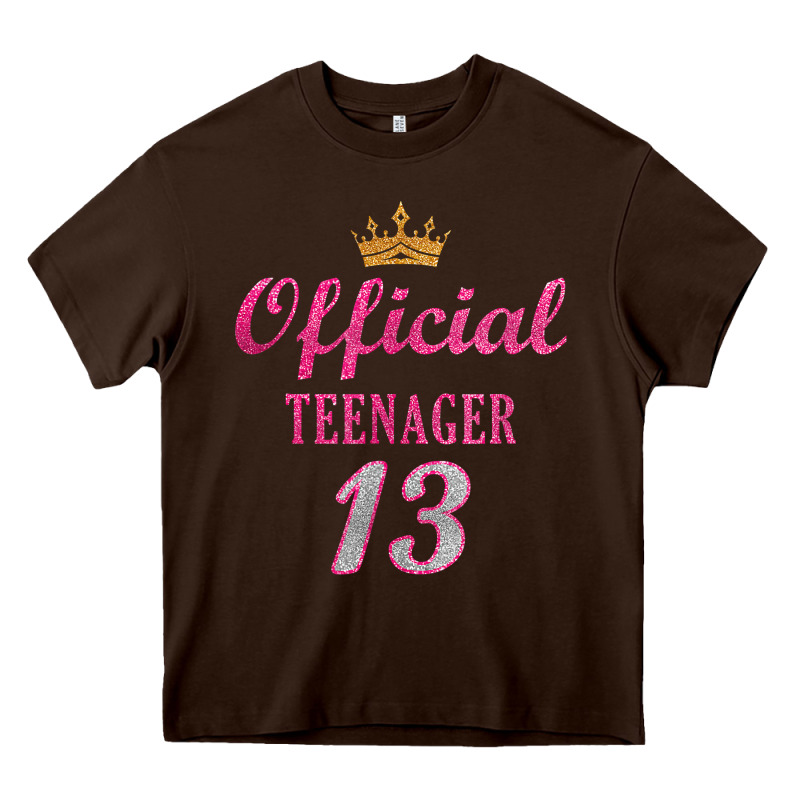 Official 13 Teenager Cute 13th Birthday Ideas For Girls T Shirt Heavy Core Tee by linhVisuals | Teevron