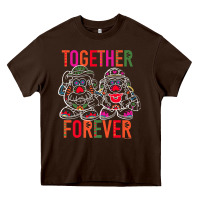 Chocolate Brown mr. & mrs. potato head day of the dead together forever premium t shir Heavy Core Tee - linhVisuals