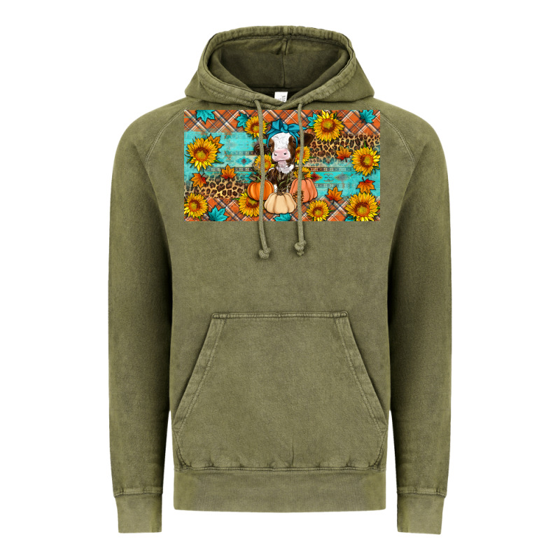 Fall Cow Vintage Hoodie by Artiststas | Teevron