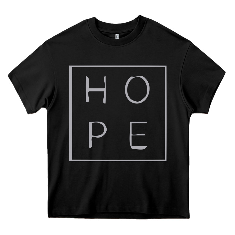 Hope Quote Heavy Core Tee by linhVisuals | Teevron