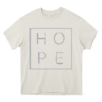 Cream hope quote Heavy Core Tee - linhVisuals