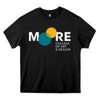 Black Moore College of Art and Design Heavy Core Tee - linhVisuals